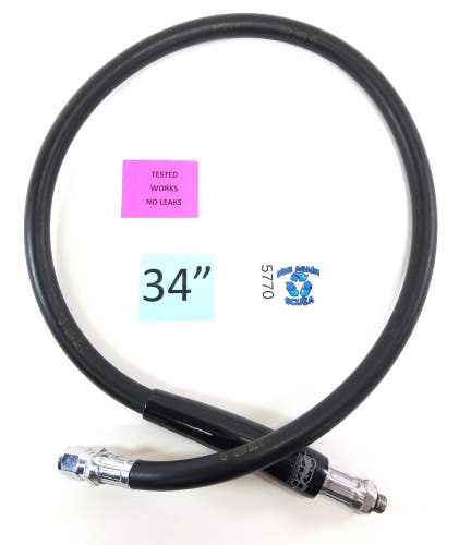 US Divers 34" High Pressure HP Hose Scuba Dive Computer SPG 3/8" Male Threads