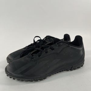 Adidas X Crazyfast.4 TF Soccer Cleats Youth US 3 Black Athletic Lace Up IE4084