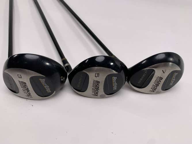 Tour Edge Bazooka F4 Wood Set 3 5 7 | 15* 18* 21* Grafalloy Bazooka Mens RH