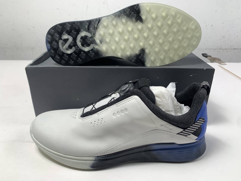 ECCO S-Three Waterproof Golf Shoes White Men's SZ 11-11.5 (102914 60356)