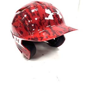 Used Under Armour 5 7/8 - 6 3/4 UA CHARGED Batting Helmet No Mask Red One Size 11860-S000300579