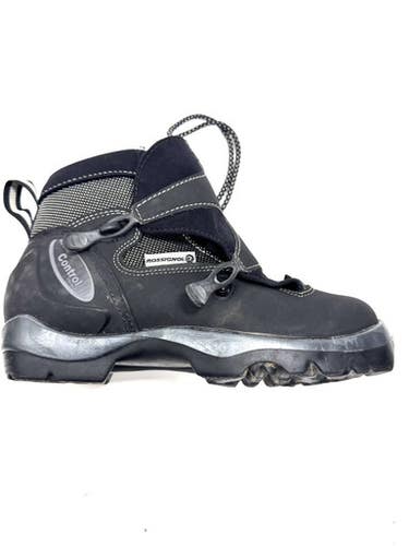 Used Rossignol ACTIVE CONTROL Mens NNN XC Ski Boots Black W 07-07.5 / JR 05.5-06 11860-C000300558