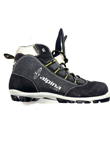 Used Alpina Mens NNN XC Ski Boots Grey W 07-07.5 / JR 05.5-06 11860-C000300556