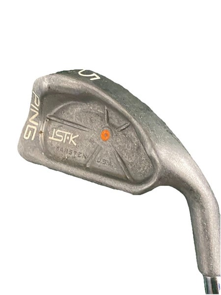 Ping ISI 5 Iron Orange Dot 2* Flat RH Cushin JZ Stiff Steel 37.5" Factory Grip