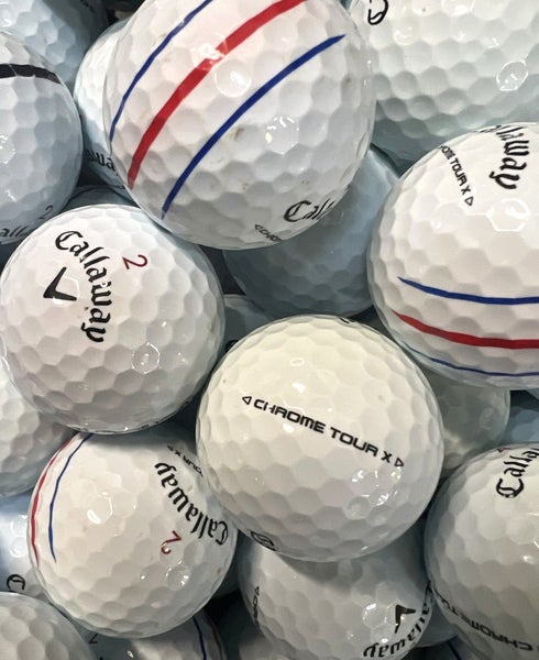 12 Near Mint AAAA White Callaway Chrome Tour X Used Golf Balls
