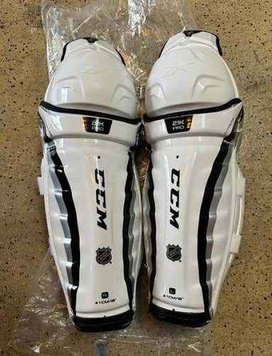 New Pro Stock CCM 21K 16" Shin Pads Pro Stock (New)