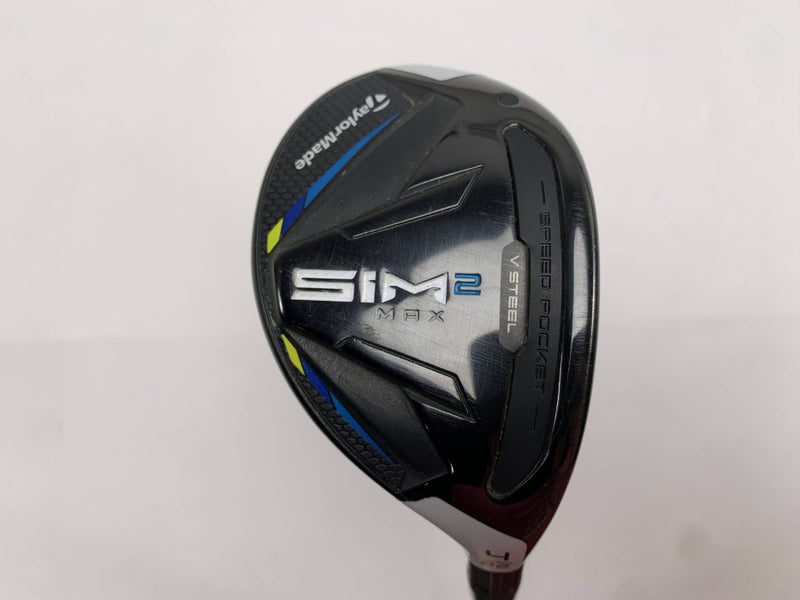TaylorMade SIM2 MAX Rescue 4 Hybrid 22* Fujikura Ventus Blue 7S Stiff Mens RH