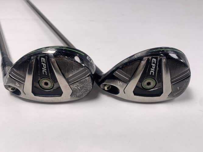 Callaway Epic 4 & 5 Hybrid Set 23* 26* UST Mamiya Recoil ES 780 F2 Senior RH