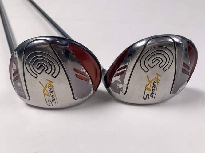 Cleveland Hibore XLS 3 & 5 Fairway Wood Set 15* 19* Fujikura Fit On M Mens RH