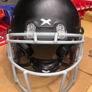 USED XENITH X2E+ ADULT FOOTBALL HELMET - LARGE - FLAT BLACK