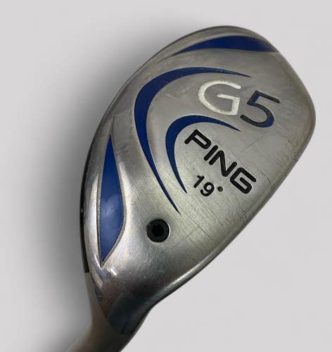 Ping G5 Hybrid 19 Golf Club TFC 100H Graphite Shaft Regular Flex 40" RH