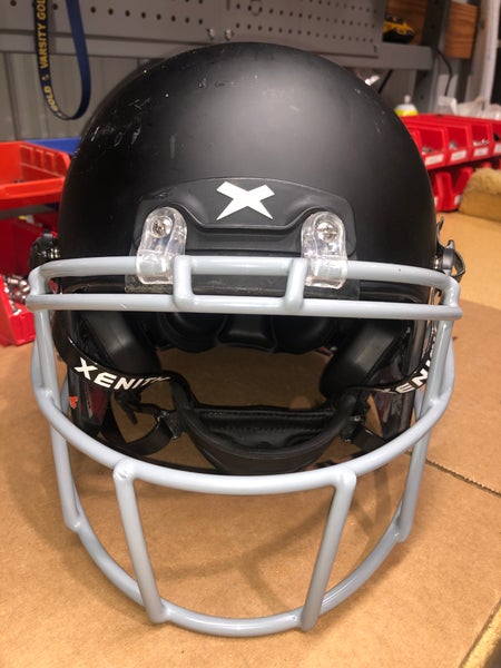 USED XENITH X2E+ ADULT FOOTBALL HELMET - LARGE - FLAT BLACK
