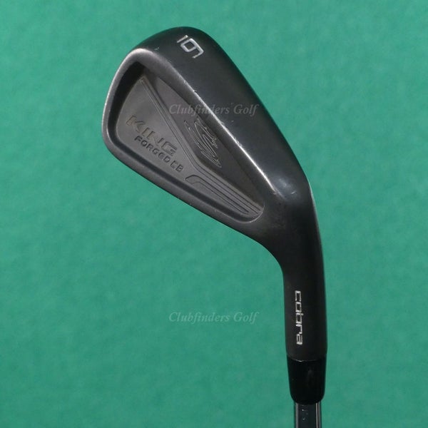Cobra Golf King Forged CB Black Single 6 Iron KBS Tour Lite Steel Regular