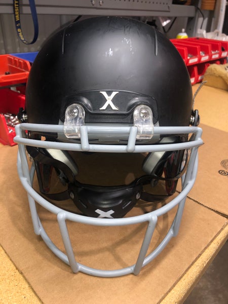USED XENITH X2E+ ADULT FOOTBALL HELMET - LARGE - FLAT BLACK