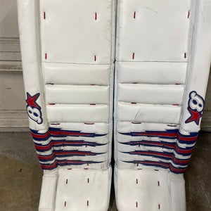 Halak pro return NY Rangers leg pads