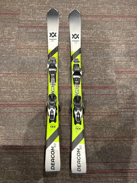 Volkl Deacon 8.0 144 cm Skis With Marker FDT 10 GW Bindings (Used)