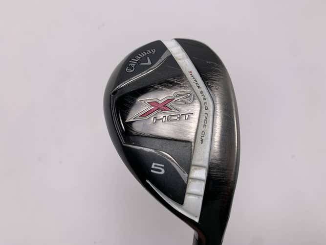 Callaway X2 Hot Womens 5 Hybrid 25* Ladies Graphite Womens RH Undersize Grip