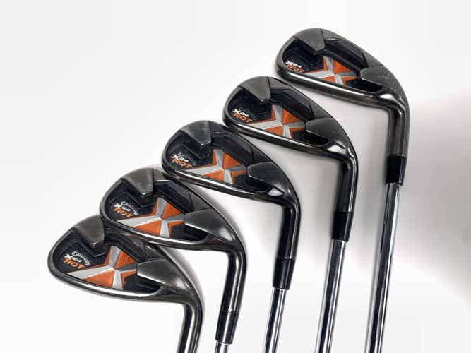 Callaway X-24 Hot Iron Set 4-9 Uniflex Steel Mens RH-Missing 6 Iron