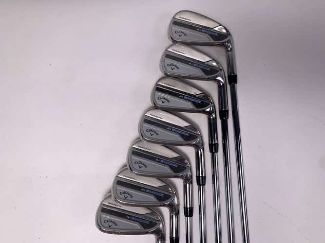 Callaway Paradym Ai Smoke Iron Set 5-PW+GW Elevate MPH 95g Stiff Steel RH NEW