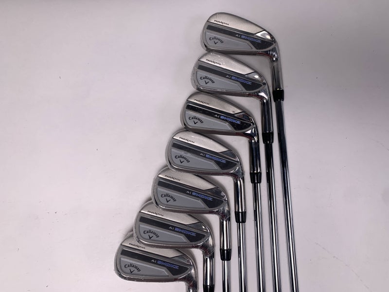 Callaway Paradym Ai Smoke Iron Set 5-PW+GW Elevate MPH 95g Stiff Steel RH NEW