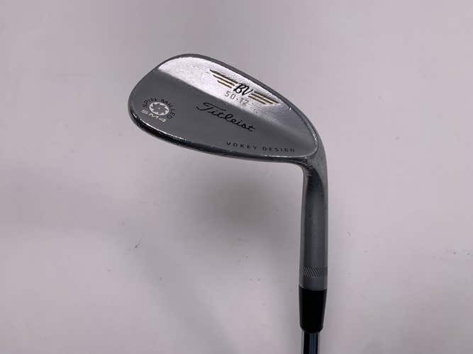 Titleist Vokey Spin Milled SM4 Chrome Gap Wedge GW 50* 12 Wedge Steel Mens RH