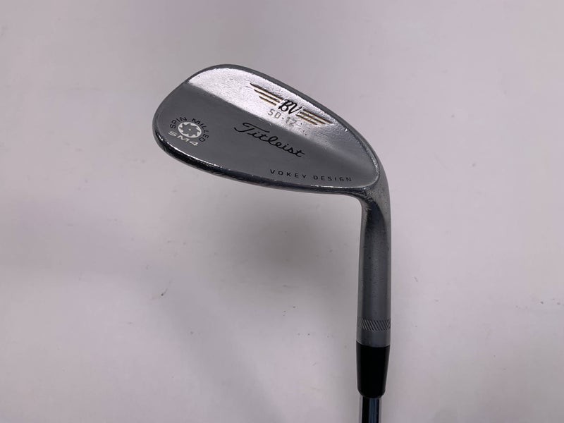 Titleist Vokey Spin Milled SM4 Chrome Gap Wedge GW 50* 12 Wedge Steel Mens RH