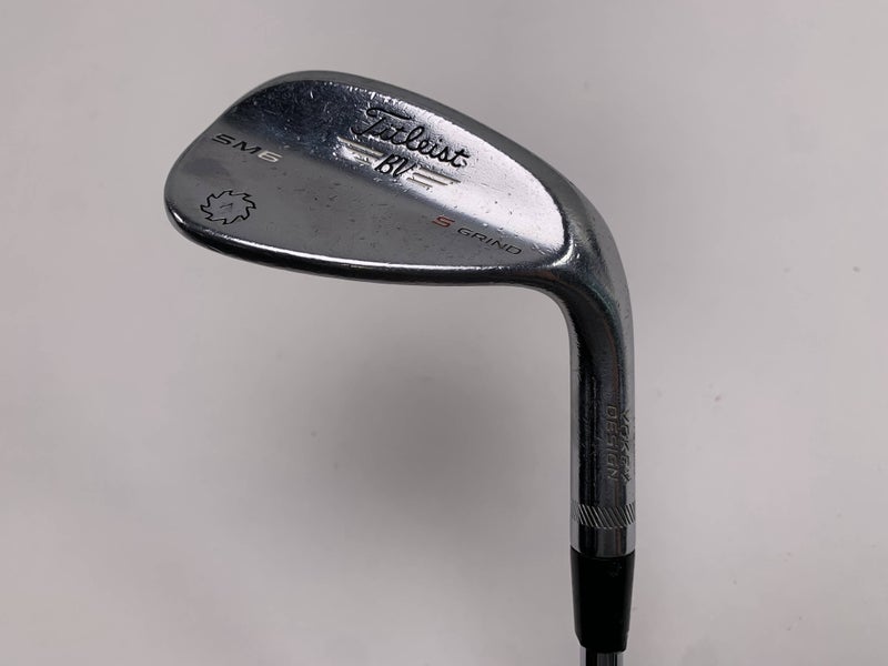 Titleist Vokey SM6 Tour Chrome Sand Wedge SW 54* 10 Bounce Wedge Steel Mens RH