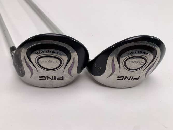 Ping Rhapsody 3 & 5 Fairway Wood Set 18* 22* ULT 129 Ultra Light Ladies RH