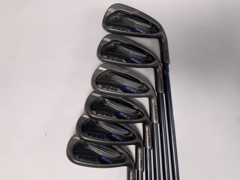 Ping G30 Iron Set 7-PW+GW+SW Red Dot 1* Flat TFC 419 Regular Graphite Mens RH