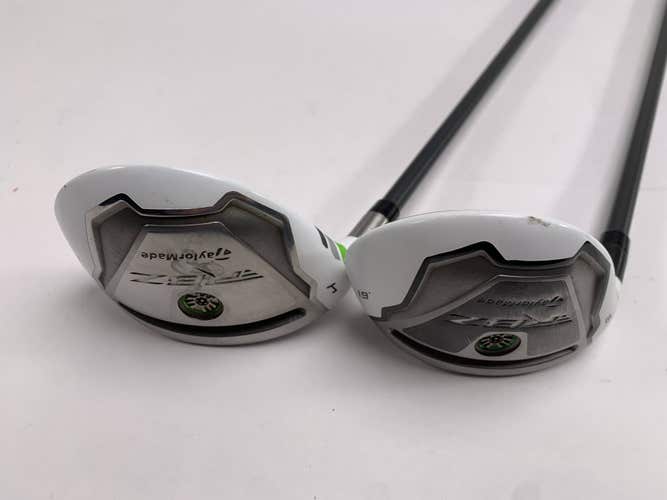 TaylorMade RocketBallz 3 & 4 Hybrid Set 19* 22* 65g Stiff Graphite Mens LH