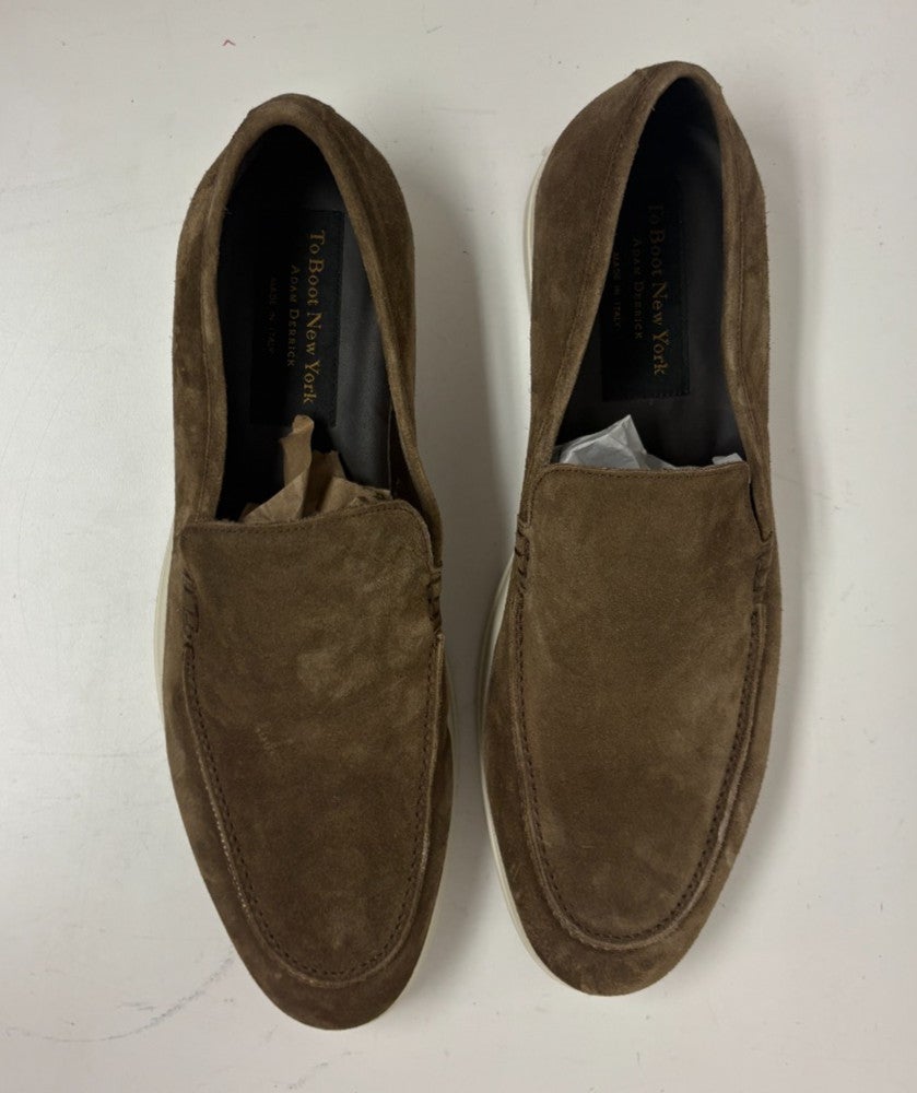 To Boot New York Cassidy Taupe Leather Slip-On Loafers US  display picture 3