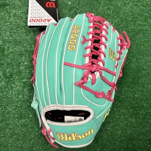 Wilson A2000 12.75" SCOT7 Outfield Baseball Glove Spin Control - Seafoam Pink