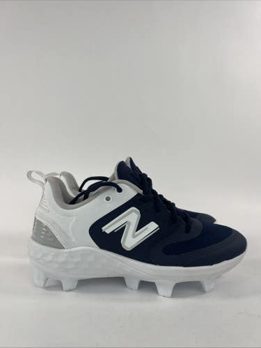 New Balance Fresh Foam Velo V3 Sz W6 / M4.5 Navy/White Cleats Molded SPVELON3