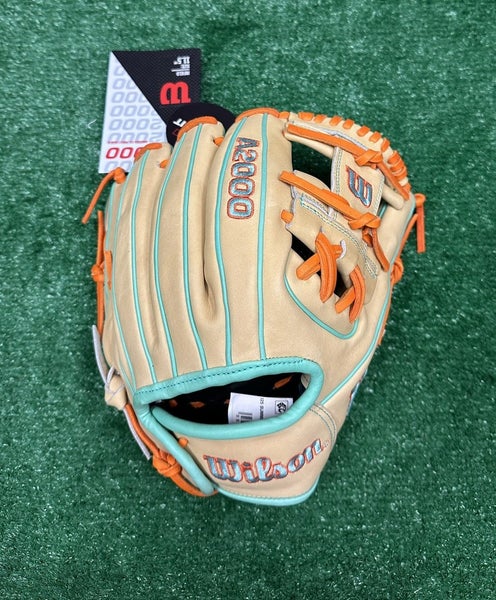 Wilson A2000 11.5" DP15 Infield Baseball Glove Pedroia Fit - Blonde Seafoam
