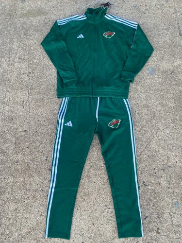 Adidas Minnesota Wild Track Sweat Rink Suit Jacket and Pants 57430