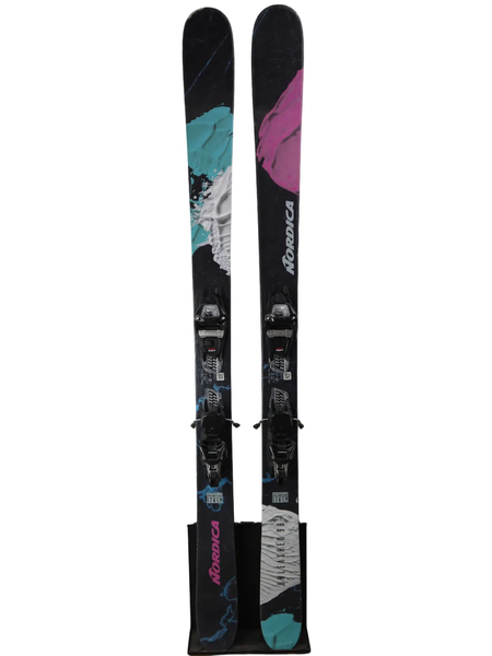 USED 2024 Nordica Unleashed 90 Skis with Marker Griffon 13 Bindings - 168cm