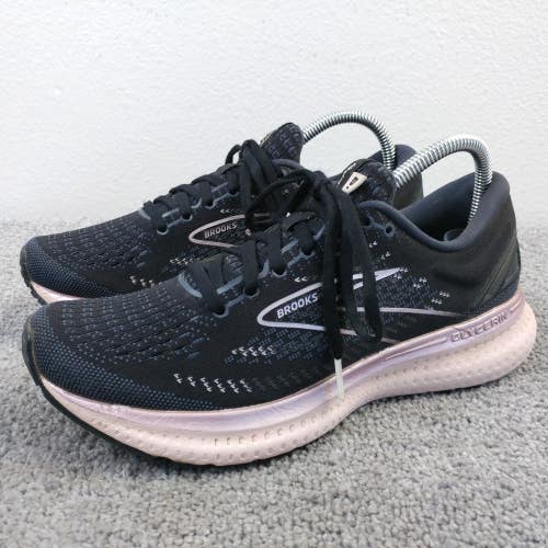 Brooks Glycerin GTS 19 Womens Size 9 Running Shoes Black Pink Trainers Low Top