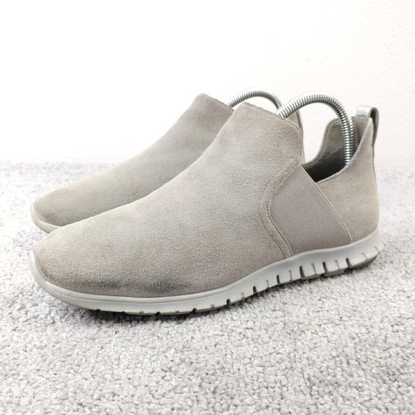 Cole Haan Zerogrand Womens Size 8 Shoes Suede Gray Slip On Boot W12323