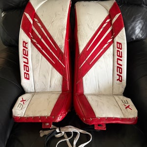 Intermediate Bauer Goalie Leg Pads, Glove & Blocker