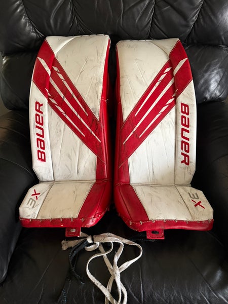 Intermediate Bauer Goalie Leg Pads, Glove & Blocker