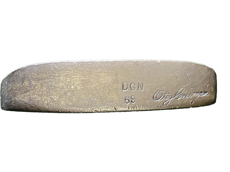 Otey Crisman 69 DGN Brass Blade Putter 1971 RH Steel 35" Double Goose Neck Bend