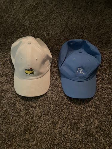 White Masters and Blue Rhoback hats