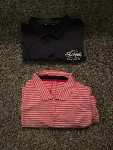 Starboard Travis Mathiew and Tiger Woods Nike Polos