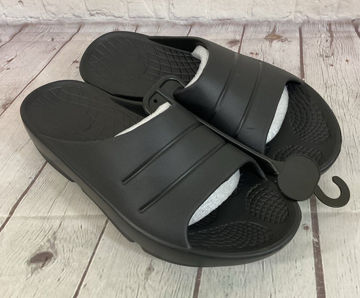 Adult's Comfort Recovery Flip Flops Black Men's 7 Women's 9 EUR 40