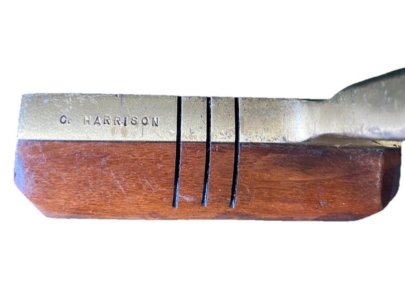 Otey Crisman 3HWL C. Harrison Engraved Walnut Blade Putter LH 35 Hickory Shaft