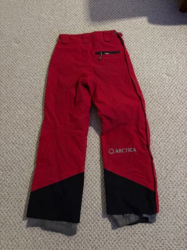 Red Small Kids Unisex Arctica Pants Side Zip
