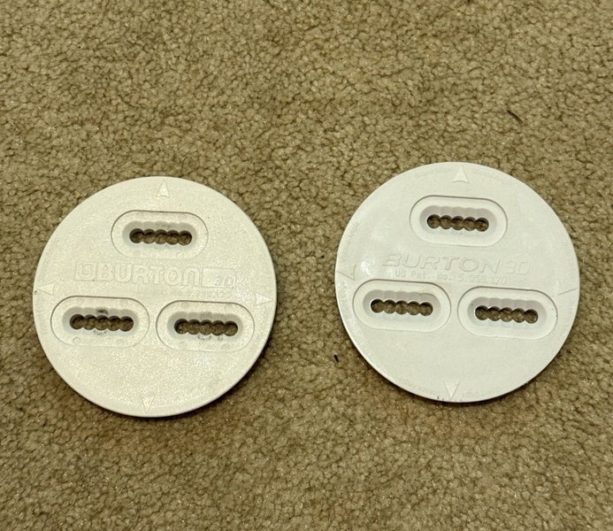 Burton 3 Hole Discs For Snowboard binding White