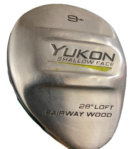 Pinemeadow Golf Yukon Shallow Face 9+ Wood 28* 78g Regular Graphite RH Nice Grip