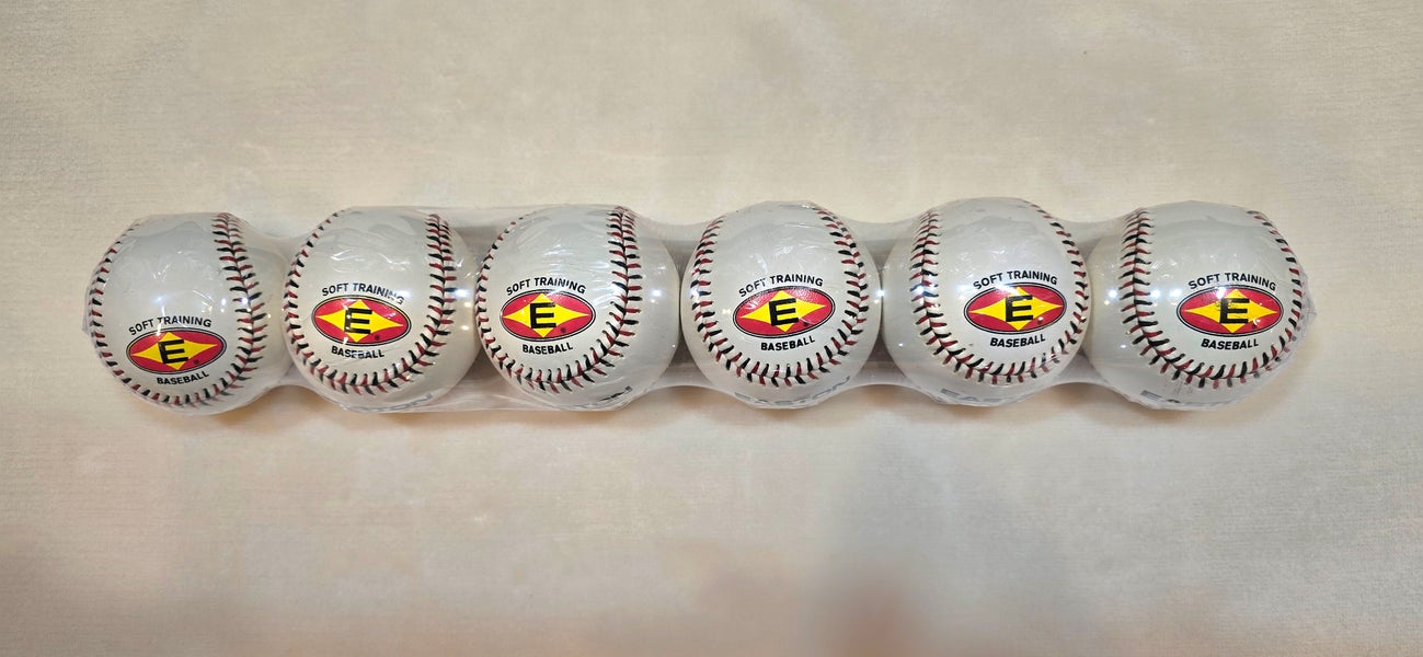 NEW ! 6Pk - Easton Ovale E - 9" Soft Training Baseball Synthetic Cover