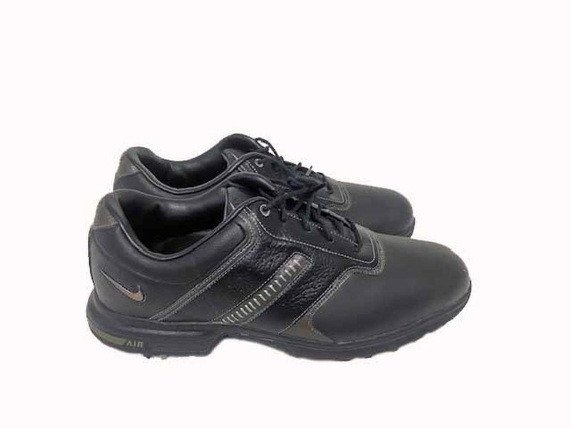 Nike Air Tour Saddle Golf Shoes (Black/Metallic Silver, 9M, OUT OF BOX)  NSW